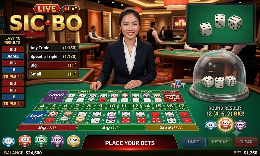 Live Sic Bo on JILIAPP J777