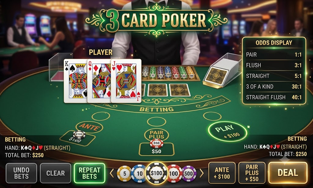 Three Card Poker on JILIAPP J777