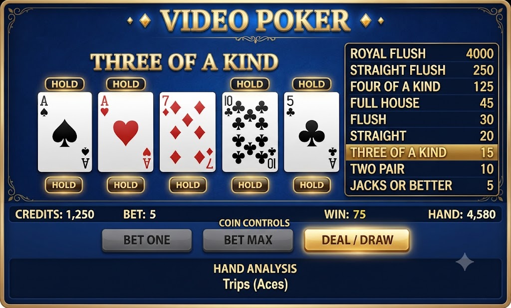 Video Poker on JILIAPP J777